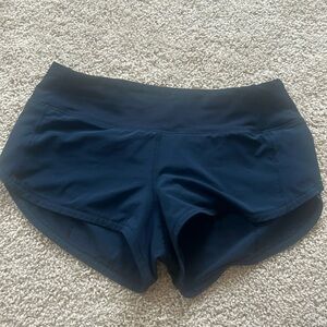Lululemon Navy Speed Up Size 2- 2.5 Inseam